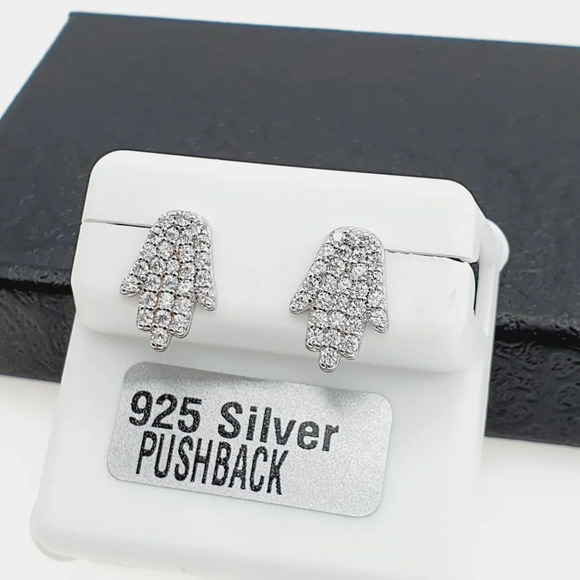 "925 sterling silver luxury CZ earrings for women/girls, Best for gift, … - Picture 3 of 9